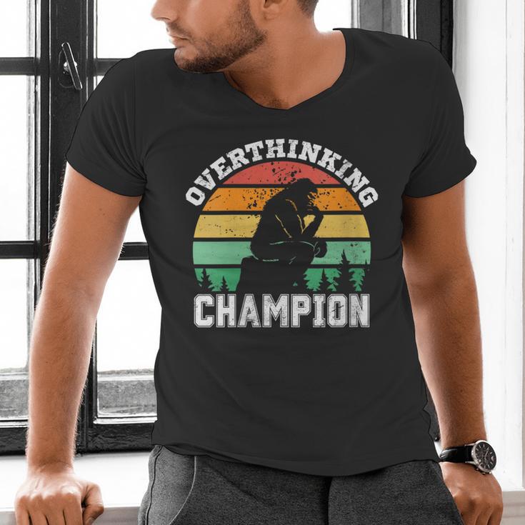 INTJ Introverts Shy Introvert Overthinking Champion Men's V-Neck T-Shirt INTJ Introverts Shy Introvert Overthinking Champion Men's V-Neck T-Shirt