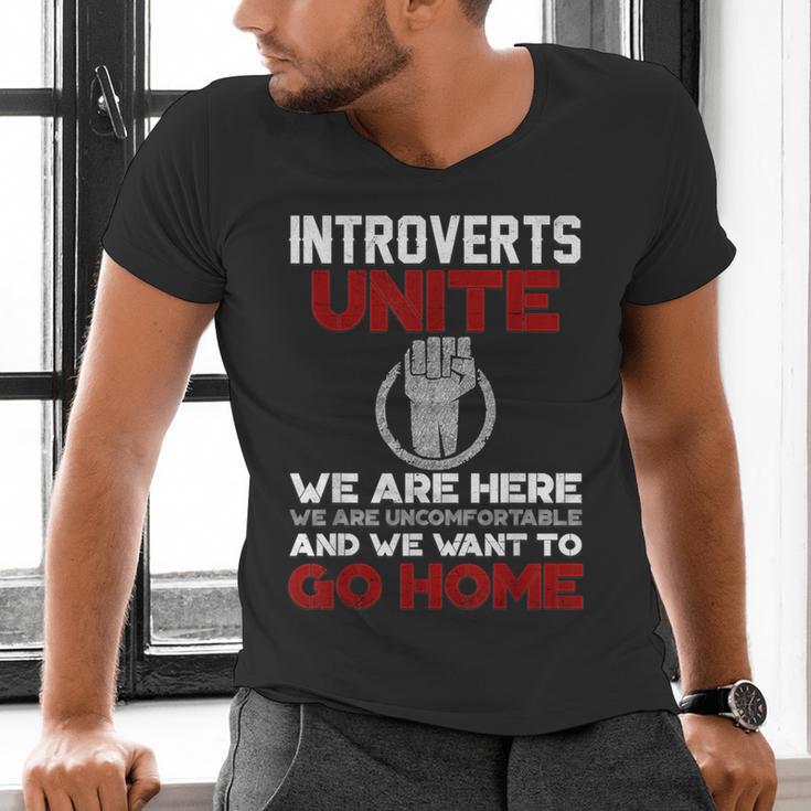 INTP Introverts Unite Anti Social For Men Women Men's V-Neck T-Shirt