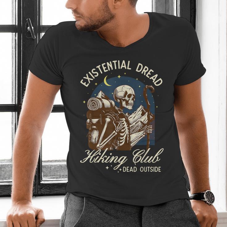 Introvert Hiking Club Antisocial Overthinking Anxiety Men's V-Neck T-Shirt Introvert Hiking Club Antisocial Overthinking Anxiety Men's V-Neck T-Shirt