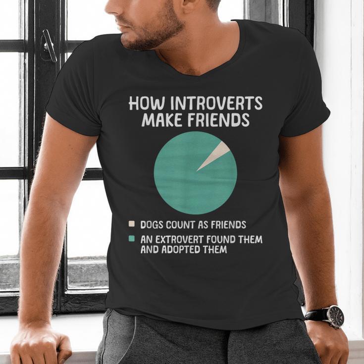 Introvert Introverted Person Awkward Introverts Dog Lover Men's V-Neck T-Shirt Introvert Introverted Person Awkward Introverts Dog Lover Men's V-Neck T-Shirt