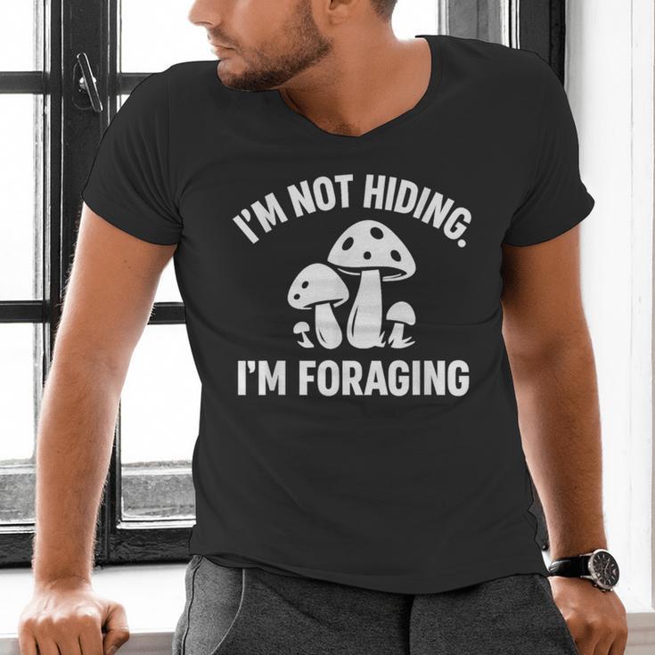 Introvert Mushroom Forager Humor Men's V-Neck T-Shirt