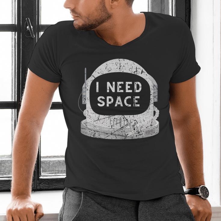 Introvert Space Helmet I Need Space Men Women Men's V-Neck T-Shirt
