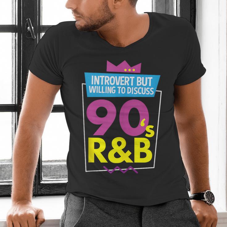 Introvert But Willing To Discuss 90s R&B 1990s Kid Men's V-Neck T-Shirt