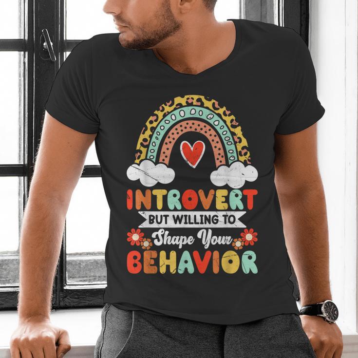 Introvert But Willing To Shape Your Behavior Men's V-Neck T-Shirt