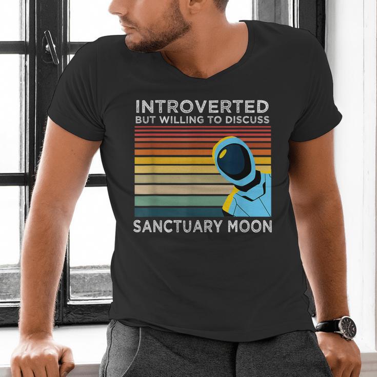 Introverted But Willing To Discuss Sanctuary Moon Men's V-Neck T-Shirt Introverted But Willing To Discuss Sanctuary Moon Men's V-Neck T-Shirt
