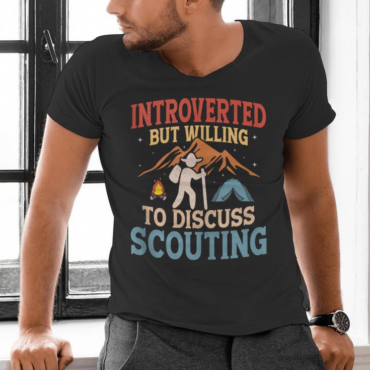 Introvert's Scouting Passion Men's V-Neck T-Shirt Introvert's Scouting Passion Men's V-Neck T-Shirt