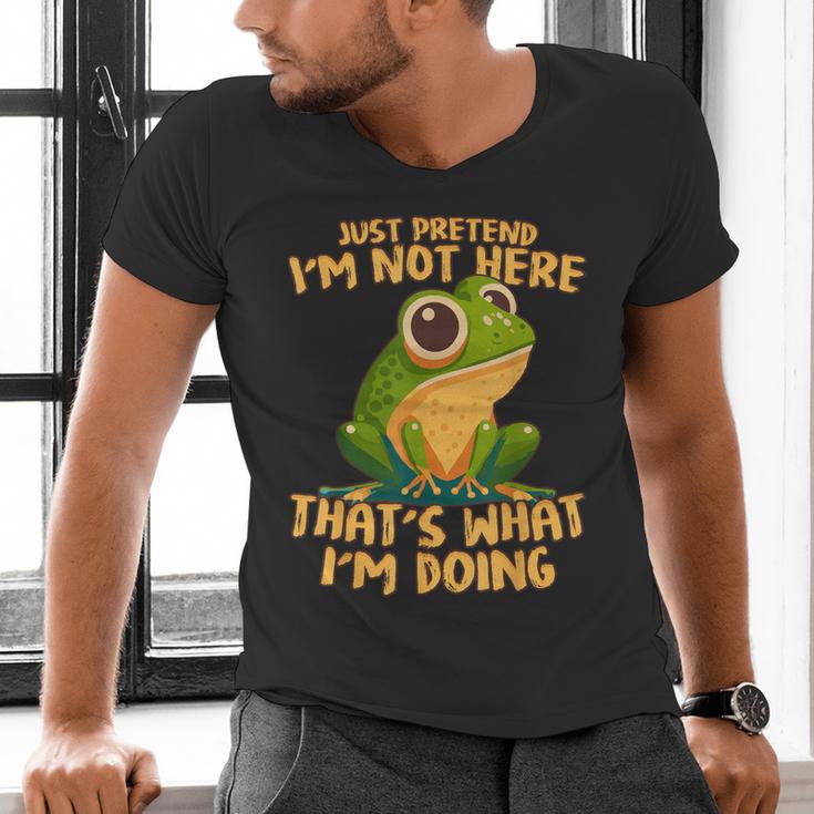 Introverts Thats What Im Doing Just Pretends Men's V-Neck T-Shirt Introverts Thats What Im Doing Just Pretends Men's V-Neck T-Shirt