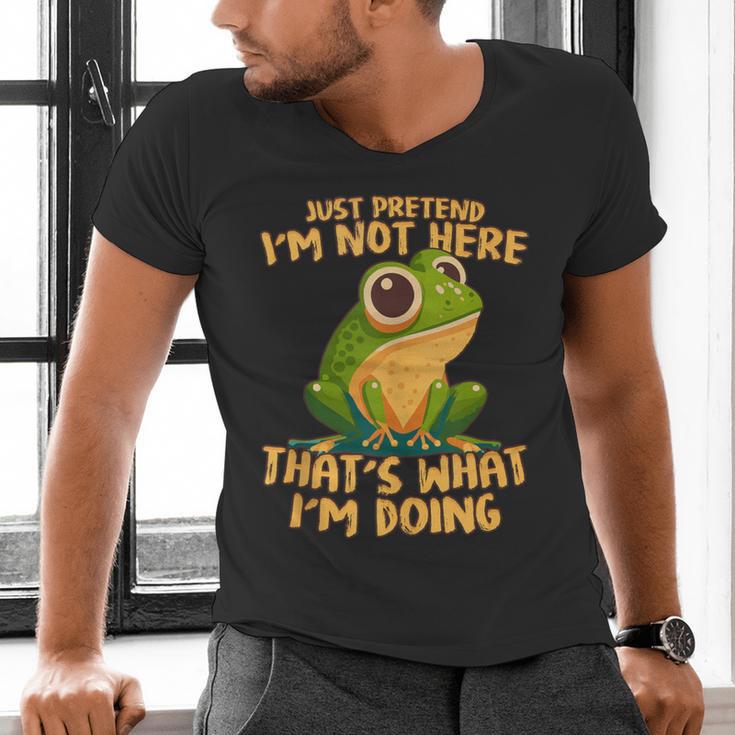 Introverts Thats What Im Doing Just Pretends Men's V-Neck T-Shirt Introverts Thats What Im Doing Just Pretends Men's V-Neck T-Shirt