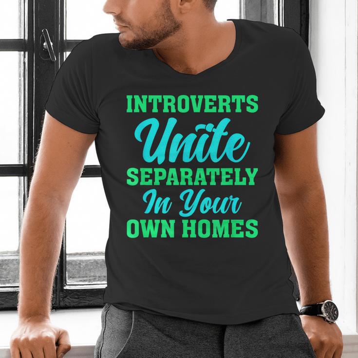 Introverts Unite Introvert Antisocial Sarcasm Anti Social Men's V-Neck T-Shirt Introverts Unite Introvert Antisocial Sarcasm Anti Social Men's V-Neck T-Shirt