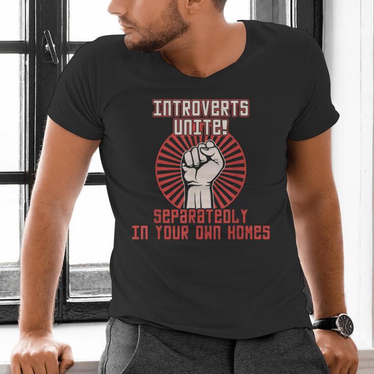 Introverts Unite Introverting Introverts At Home Men's V-Neck T-Shirt Introverts Unite Introverting Introverts At Home Men's V-Neck T-Shirt
