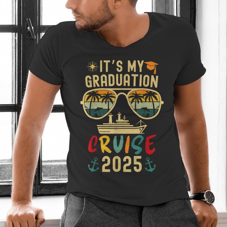 It's My Graduation Cruise 2025 Summer Cruise Seniors Trip Men's V-Neck T-Shirt