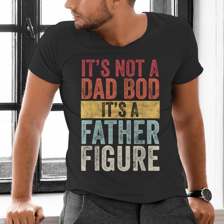It's Not A Dad Bod It's A Father Figure Retro VintageShort Sleeve Men's V-Neck T-Shirt