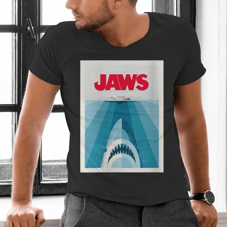 Jaws 2025 Classic Movie Nostalgia Men's V-Neck T-Shirt
