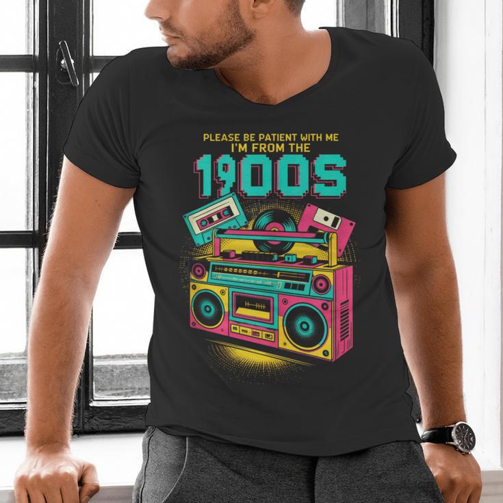 Joke 90s Please Be Patient With Me I'm From The 1900s Men's V-Neck T-Shirt Joke 90s Please Be Patient With Me I'm From The 1900s Men's V-Neck T-Shirt