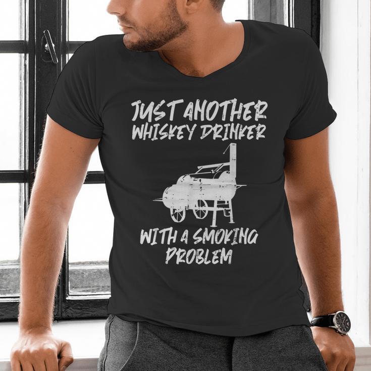 Just Another Bbq Grill Barbecue Meat Grilling Dad Men Men's V-Neck T-Shirt Just Another Bbq Grill Barbecue Meat Grilling Dad Men Men's V-Neck T-Shirt