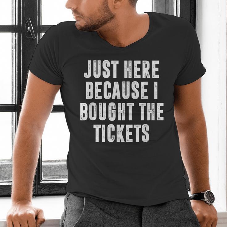 Just Here Because I Bought The Tickets K-Pop Dad Joke Men's V-Neck T-Shirt