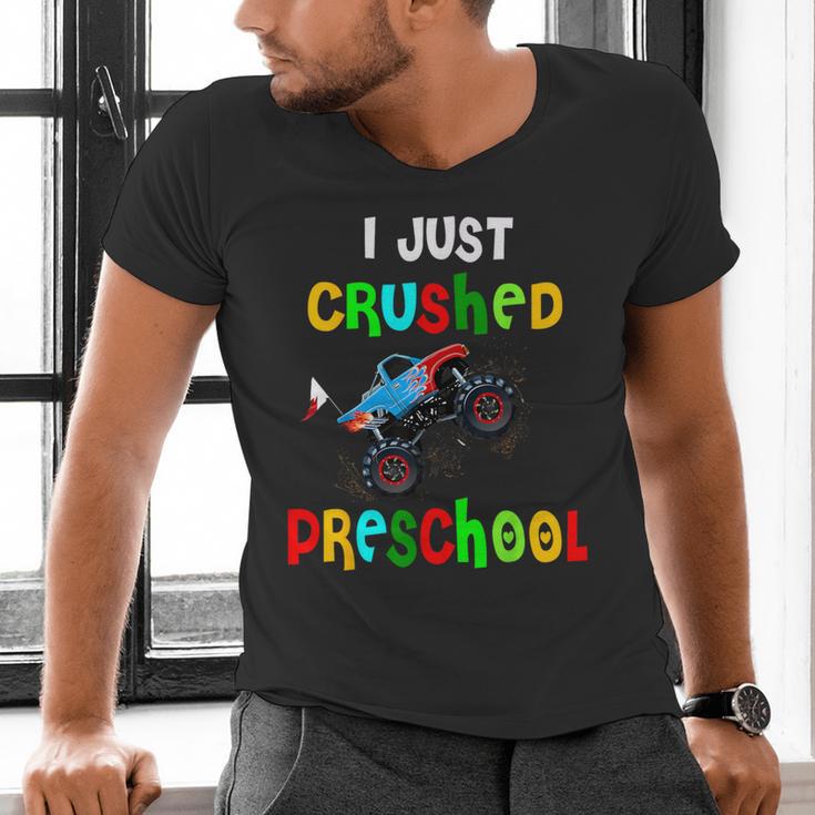 I Just Crushed Preschool Monster Graduation Men's V-Neck T-Shirt