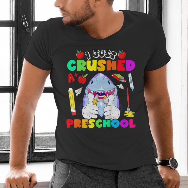 I Just Crushed Preschool Pre-K Preschoolers Graduation Men's V-Neck T-Shirt