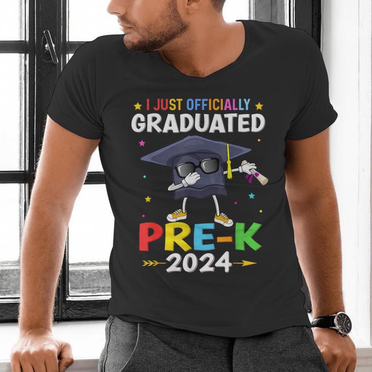 I Just Officially Graduated Pre k Graduation 2024 Pre-K Kids Men's V-Neck T-Shirt