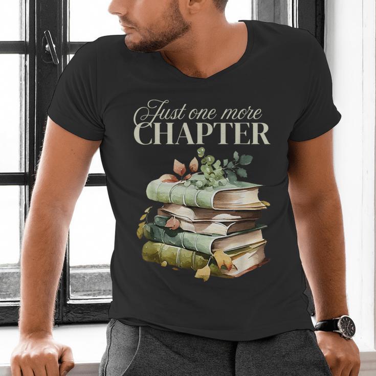 Just One More Chapter Book Lover Men's V-Neck T-Shirt