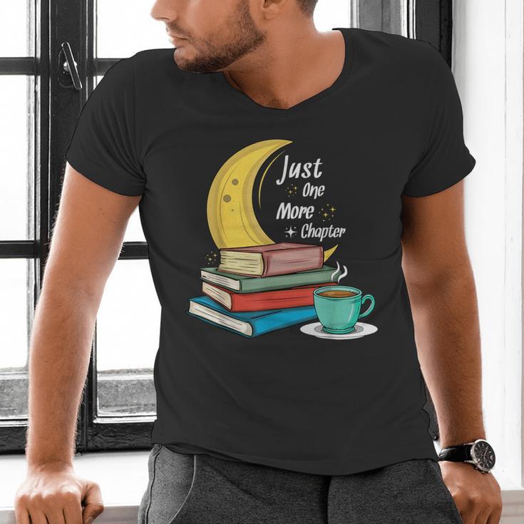 Just One More Chapter Love Book Reading Men's V-Neck T-Shirt