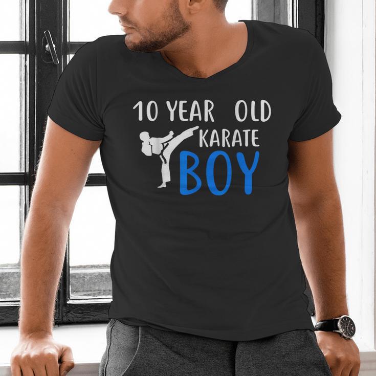 Karate Boy 10 Year Old Kids Shirt Graduation Men's V-Neck T-Shirt