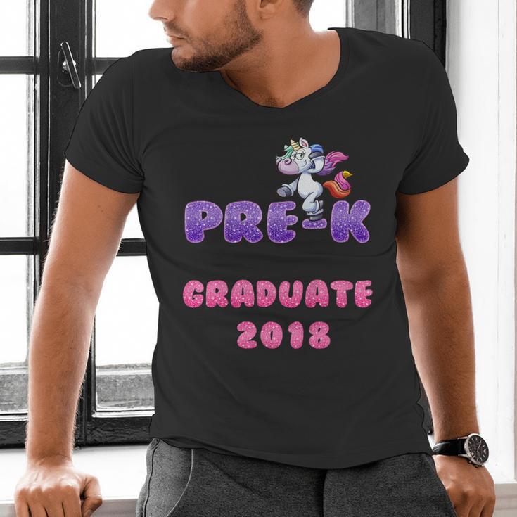 Kids Kids Pre-K PreSchool Unicorn GraduationShirt Men's V-Neck T-Shirt