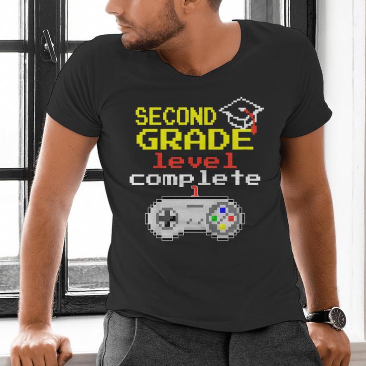 Kids Second Grade Graduation Video Game Shirt Men's V-Neck T-Shirt
