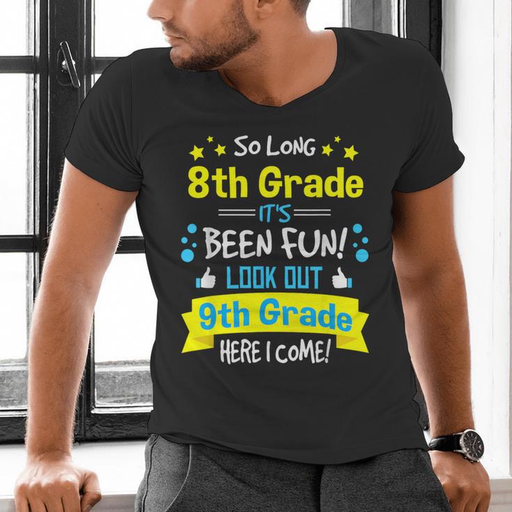 Kids So Long 8th Grade Graduation Here I Come 9th Grade Men's V-Neck T-Shirt