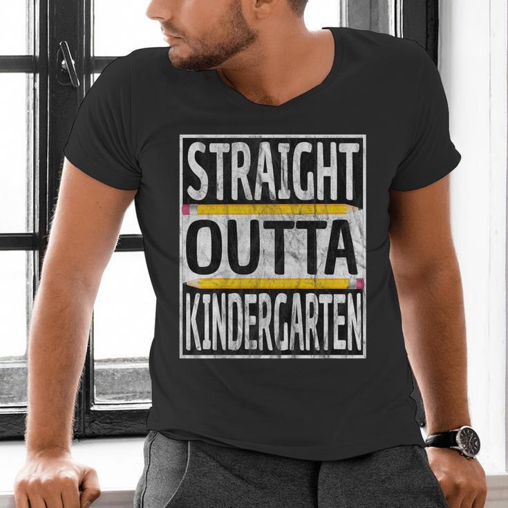 Kids Straight Outta Kindergarten Graduation Men's V-Neck T-Shirt