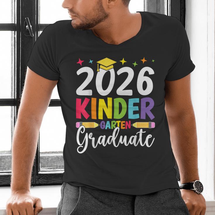 Kindergarten Graduate 2026 Preschool Graduation Kid Boy Girl Men's V-Neck T-Shirt