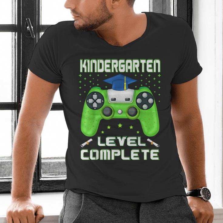 Kindergarten Graduation Level Complete Gamer Class 2024 Kids Men's V-Neck T-Shirt