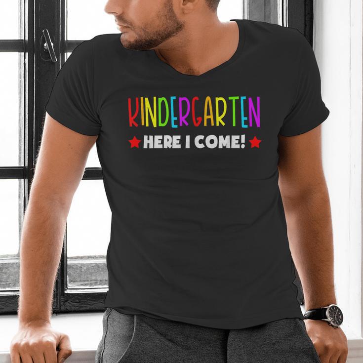 Kindergarten Here I Come Kids Pre-k Graduation Men's V-Neck T-Shirt