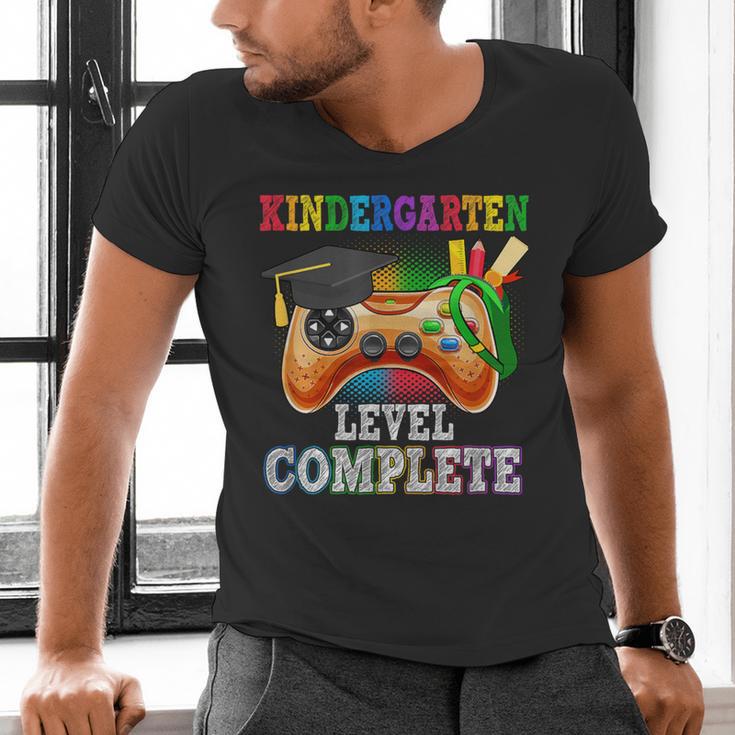 Kindergarten Level Complete Last Day Of School Graduation Men's V-Neck T-Shirt