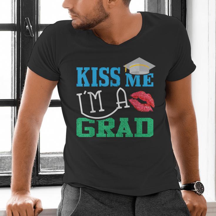 Kiss Me I'm A Grad 2018 Senior Graduation Men's V-Neck T-Shirt