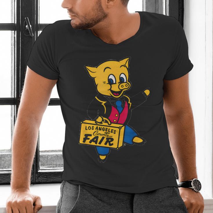 LA Fair Los Angeles County Vintage Nostalgia Men's V-Neck T-Shirt LA Fair Los Angeles County Vintage Nostalgia Men's V-Neck T-Shirt