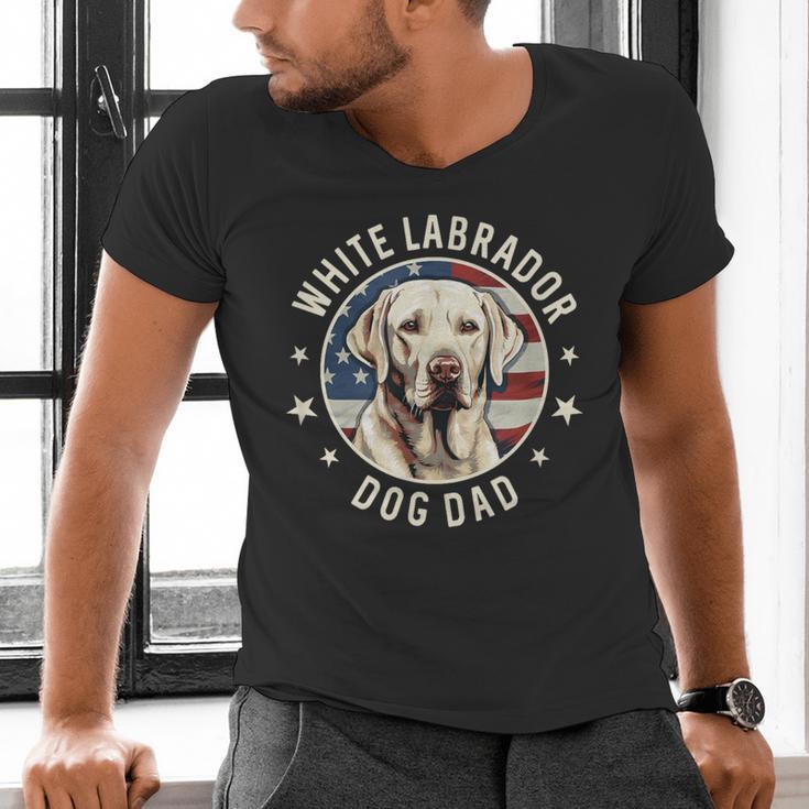 Labrador Retriever Dog Dad Men's V-Neck T-Shirt