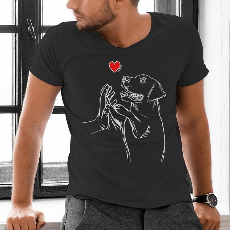 Labrador Retriever Golden Lab Dad Mom Men's V-Neck T-Shirt Labrador Retriever Golden Lab Dad Mom Men's V-Neck T-Shirt