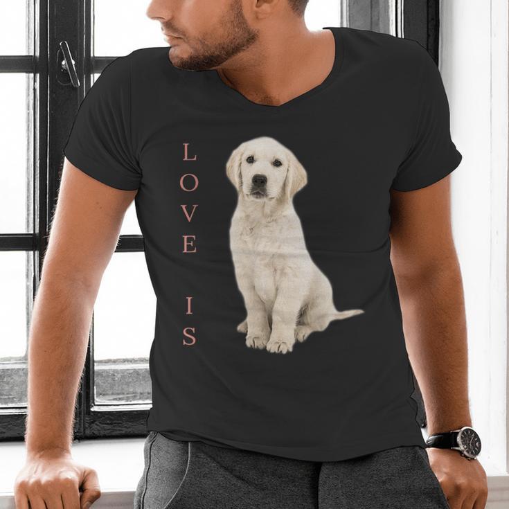 Labrador Retriever Shirt Women Men Lab Mom Dad Dog Tee Men's V-Neck T-Shirt