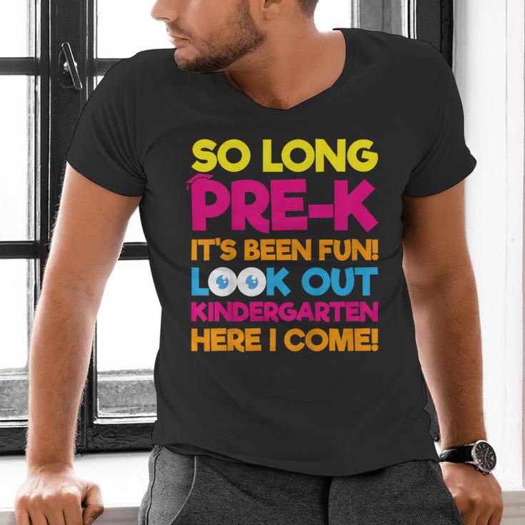 Last Day Pre-K Kindergarten Here I Come Graduation T-Shirt Men's V-Neck T-Shirt