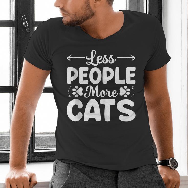 Less People More Cats Introvert's Dream Tee Men's V-Neck T-Shirt