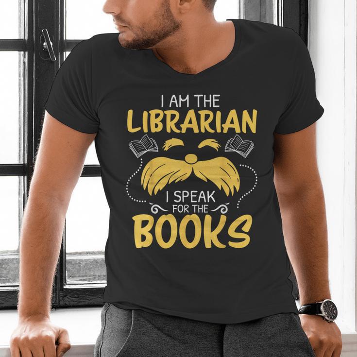 I Am Librarian Book Reader Library Book Reading Men's V-Neck T-Shirt