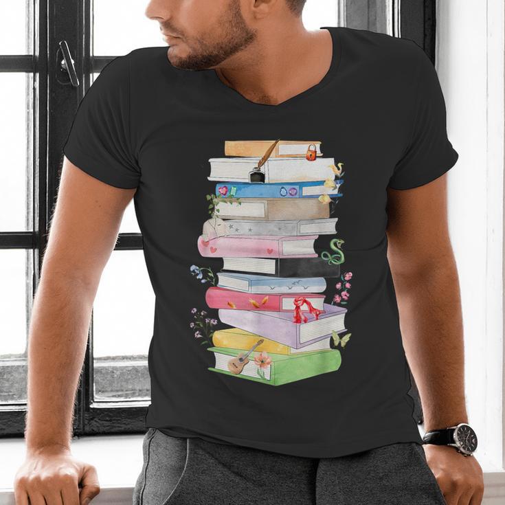 Life Of A Reader Book Lovers Book Nerds Bookworm Men's V-Neck T-Shirt Life Of A Reader Book Lovers Book Nerds Bookworm Men's V-Neck T-Shirt
