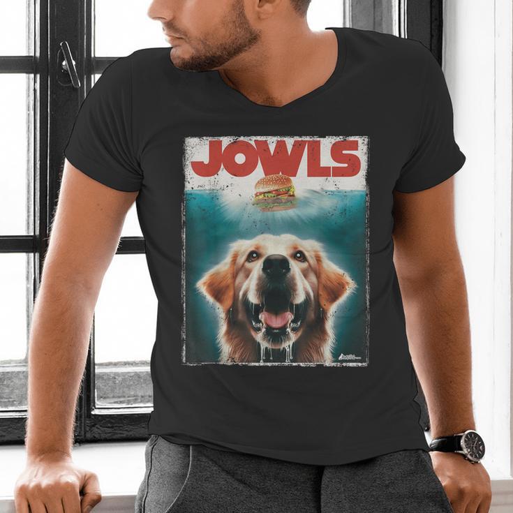 Light Golden Retriever Jowls Top Paws Cream Lab Dog Mom Dad Men's V-Neck T-Shirt Light Golden Retriever Jowls Top Paws Cream Lab Dog Mom Dad Men's V-Neck T-Shirt