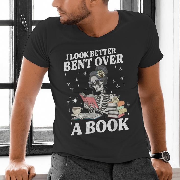 I Look Better Bent Over A Book Book Lover Men's V-Neck T-Shirt