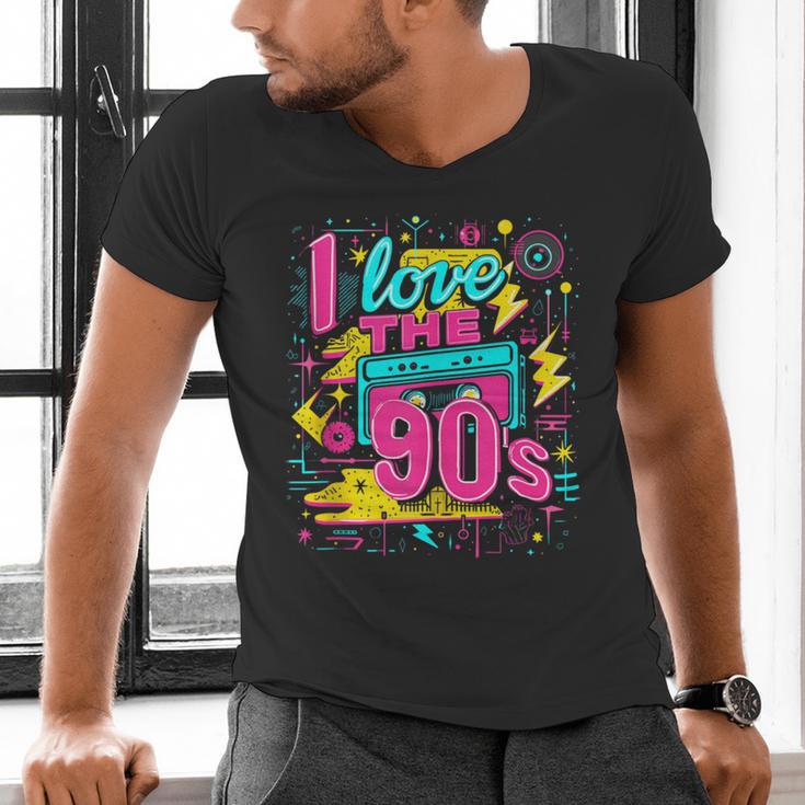 I Love The 90'S 90s Nostalgia Men's V-Neck T-Shirt I Love The 90'S 90s Nostalgia Men's V-Neck T-Shirt