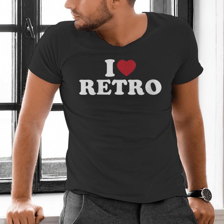 I Love Retro Vintage 80s 90s Nostalgia Men's V-Neck T-Shirt