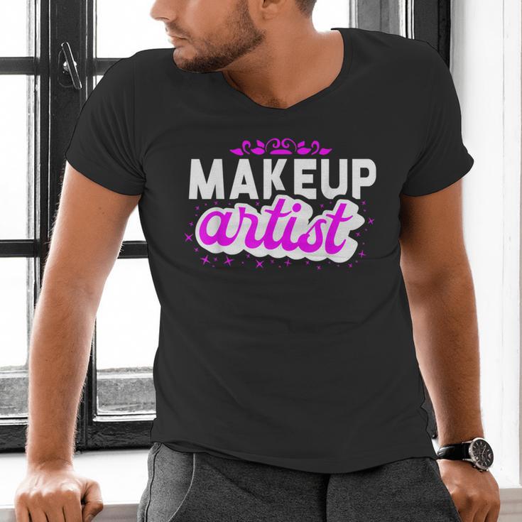 Makeup Artist Beauty Cosmetologist Graduation T-Shirt Men's V-Neck T-Shirt