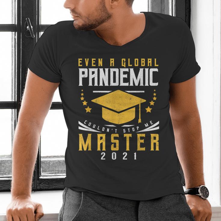 Master 2021 Graduation Graduate Masters Degree Men's V-Neck T-Shirt
