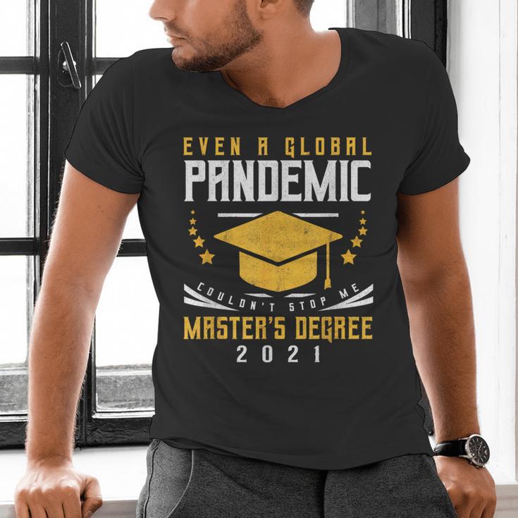 Master's Degree 2021 Master Graduation Graduate Men's V-Neck T-Shirt